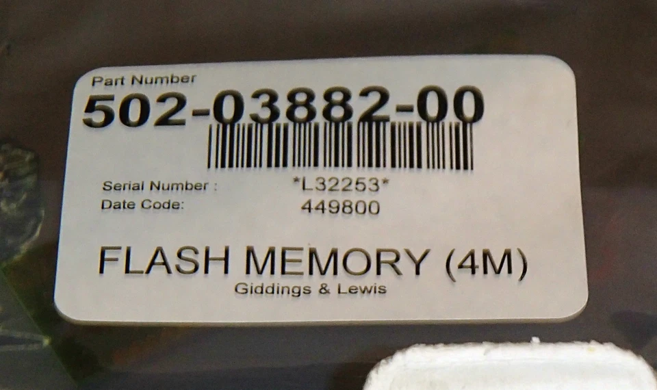 **NIB** Giddings and Lewis Flash Memory 4M 502-03882-00 _ 5020388200 - Image 4 of 4