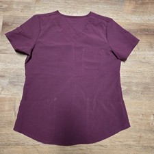 Scrubstar Women's Short Sleeve Scrub Top Wine Colored Size Medium