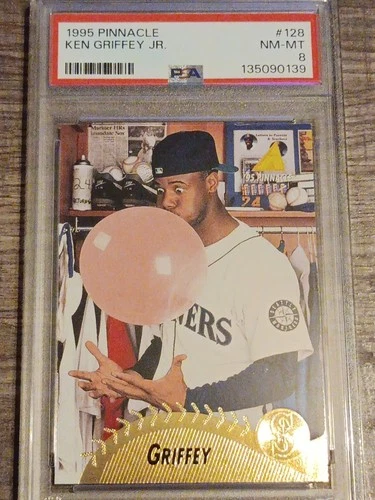 1995 Pinnacle Ken Griffey Jr PSA 8 Iconic Card