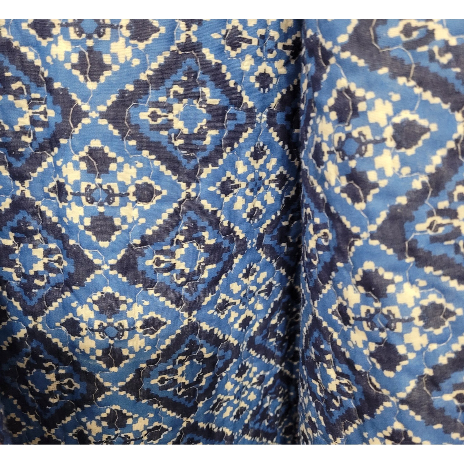 Handmade Boho Patchwork Quilted Hooded Jacket Poc… - image 3