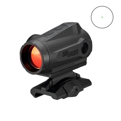 Sig Sauer ROMEO5 GEN II 1x20mm, 2 MOA Green Dot Sight, Black - SOR5102