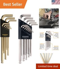 Compact Ball Driver L-Wrench Set with Protanium Steel Construction - Made in USA