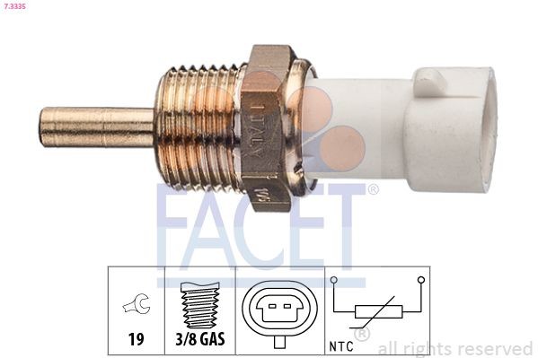 Sensor KÜHlmitteltemperatur Facet 7 3335 FÜR Chevrolet Opel KÜHlmittelsensor-image