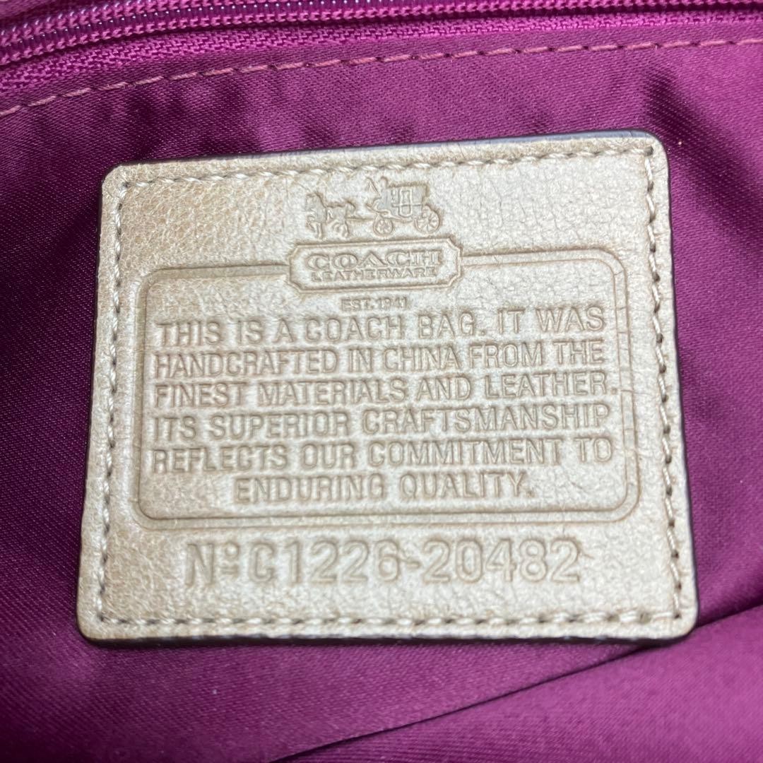 Rare COACH shoulder bag python pattern 2200 2a - image 12