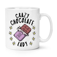 VerrüCkte Schokolade Damen Stars 284Ml Becher Tasse Chocoholic Lustig Witz Essen