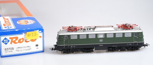 (0955) Roco H0 Elektrolok  DB E 40 504 grün/silber Nr. 63709 geprüft | Condition: Gebraucht