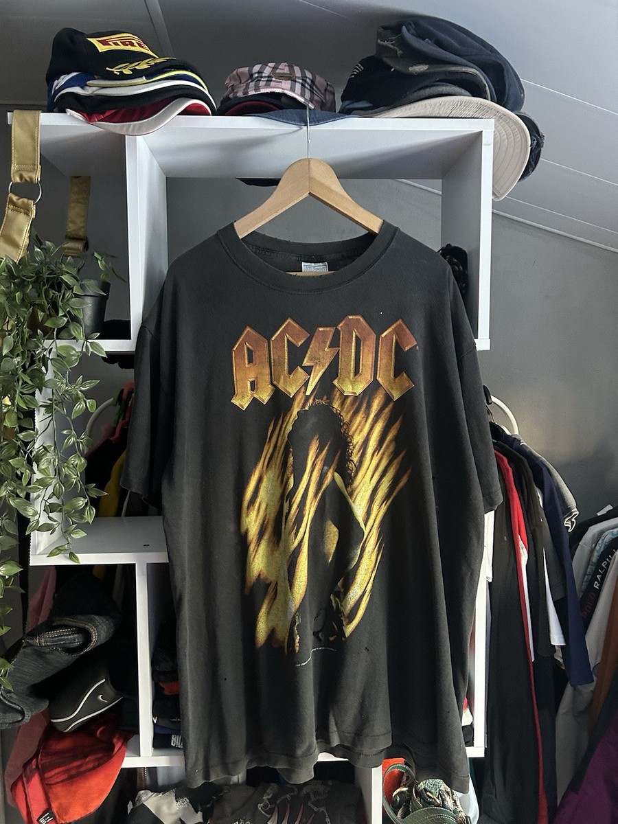 Vintage 2001 ACDC Bonfire Promo TourRock Band T-Shirt | eBay