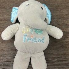 Baby Starters My 1st Friend Elephant Soft Toy Rattle Lovey Plush 9"