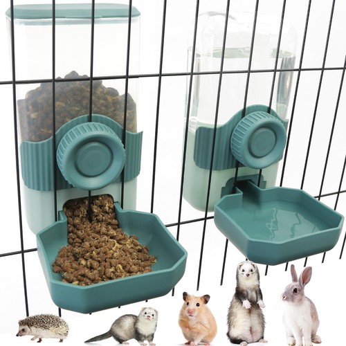 Chebet Alimentador Automático por Gravedad Mascotas Dispensador de Agua con Colgante Ajustable H...