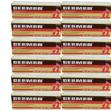 Derman Antifungal Cream. Athlete's Foot Skin Fungus Relief. 0.88oz. Pack of 12