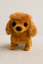 7" Battery Operated Puppy Toy   Walking  Barking Plush Dog   Interactive Pet
