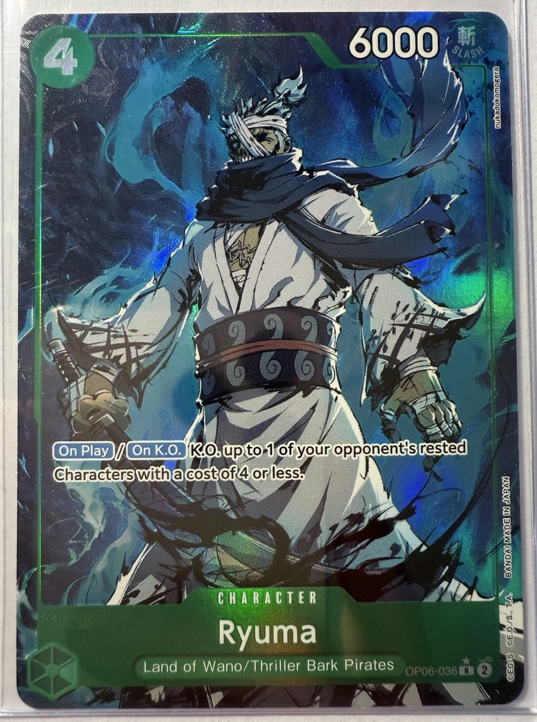 Ryuma OP06-036	Alt Art PRB-01 Premium The Best One Piece Card English