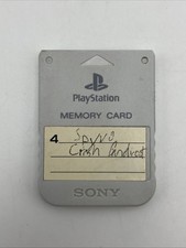 Official Sony PlayStation 1 PS1 Authentic Memory Card OEM Tested PSOne