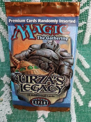 1999 MtG URZA'S LEGACY Sealed Booster Pack from Box - Magic - Urza's Saga Block