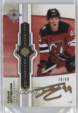 2022 Ultimate Collection Emblems Gold 16/49 Fabian Zetterlund #UE-FZ Auto 13y6