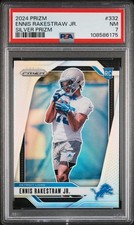 2024 PANINI PRIZM SILVER PRIZM #332 ENNIS RAKESTRAW JR. PSA 7