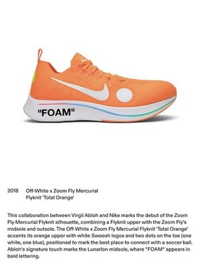 2018 Off-White x Zoom Fly Mercurial Flyknit 'Total Orange'