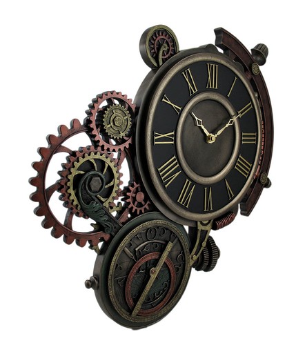 Scratch & Dent Mechanical Steampunk Astrolabe Star Tracker Wall Clock 17 Inch - Picture 2 of 4