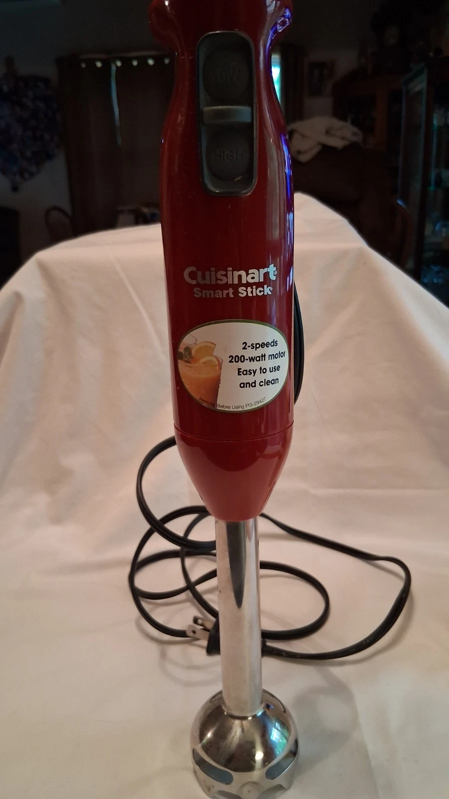 Cuisinart CSB-75 SmartStick, Hand Blender (Red) 200watt 110v Mixer
Opens in a new window or tab