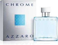 CHROME AZZARO Eau de Toilette 50ml Vaporisateur Spray 1.6 Floz New In Box