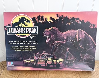 Vintage Jurassic Park Brettspiel 1992 Milton Bradley Extra Large 100% vollständig