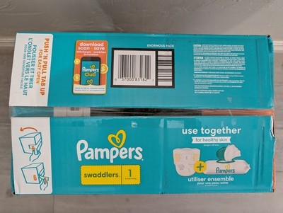 Pampers Swaddlers Size 1 Disposable Diapers - 164 Count for sale