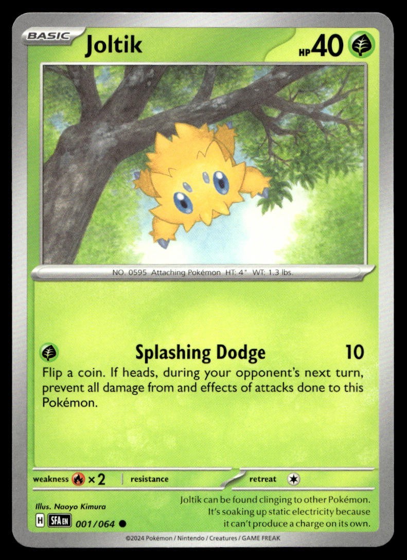 Joltik 1/64 Pokemon Card Shrouded Fable Common 40 HP Near Mint HE