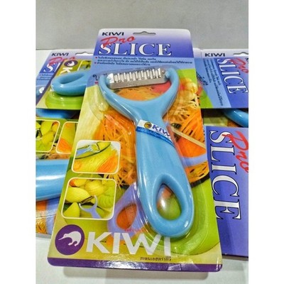 Kiwi Pro Slice Thai Stainless Papaya Zigzag Wavy Peeler Slicer Fruit Salad
