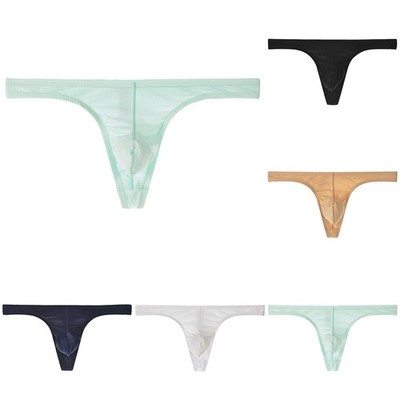 Male Men Panties Thong Elephant Nose Sexy Shorts Soft Underwear Bikini