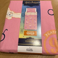 Image of Harry Potter Pink Single Duvet Cover Set Reversible Bedding