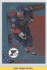 1997-98 Pacific Dynagon Ice Blue Jim Campbell #105 READ 0e3