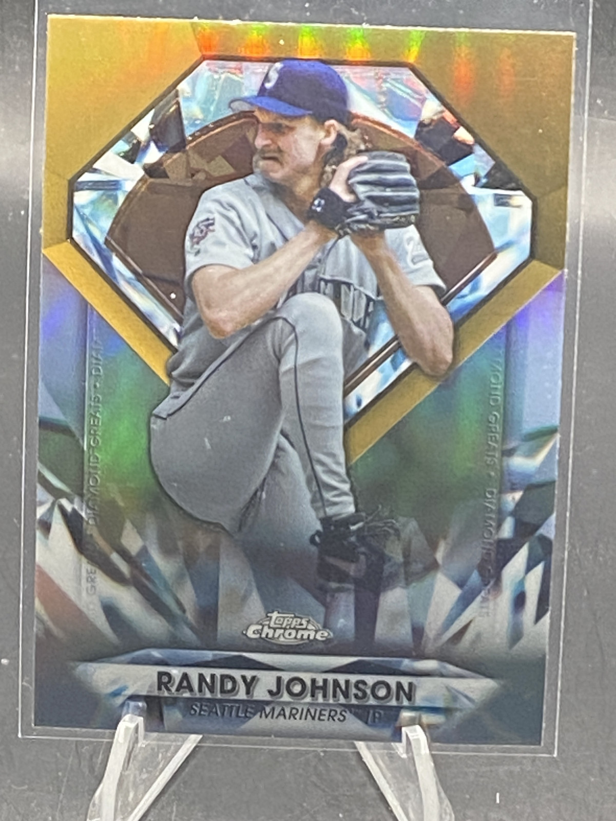 2022 Topps Chrome Update Randy Johnson Diamond Greats Die Cut #DGC-47