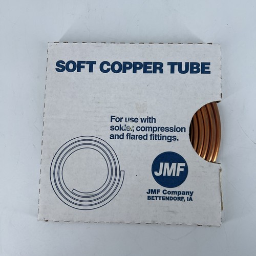 JMF Company 1/4 in D X 20 ft L Copper Type Utility Tubing 6363804795406