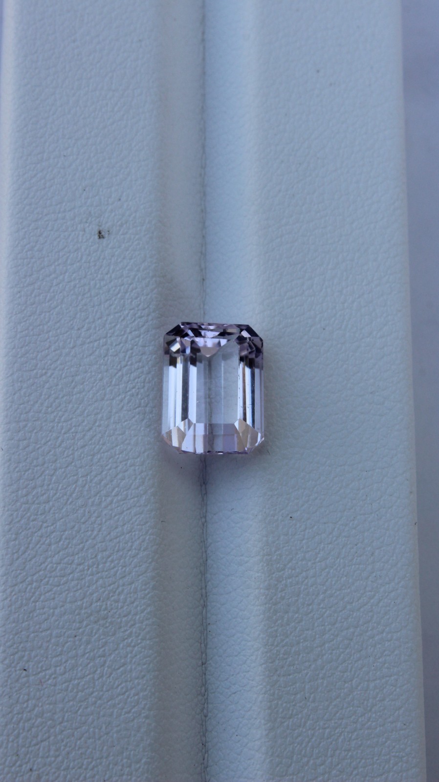 5.4 CT Natural Pink Kunzite Emerald Cut Loose Gemstone From Afghanistan