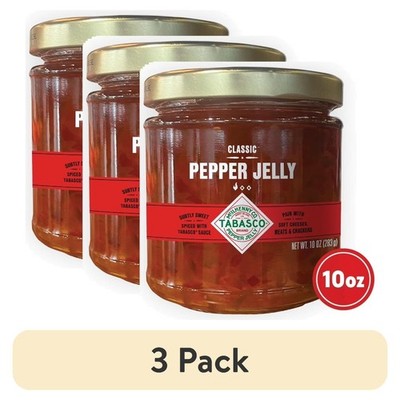 Pepper Jelly 3 Pack 10oz All Natural Sweet and Spicy Gluten Free Condiment
