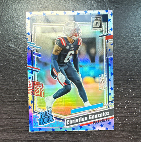 Panini 2023 Donruss Optic Stars Rated Rookie Christian Gonzalez Patriots #274