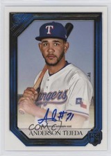 2021 Topps Gallery Rookie Auto Blue 6/50 Anderson Tejeda #RA-AT Auto hd2