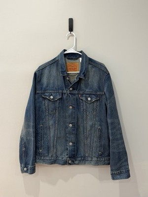 Levi Strauss & Co. Blue Button Front Logo Jean Jacket Men's Size M Classic type3