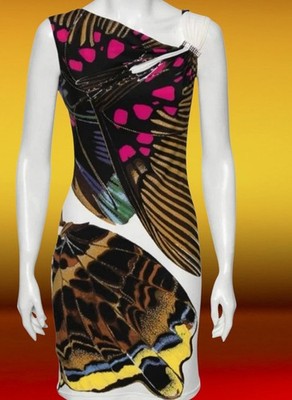 Vintage Iconic Archive Roberto Cavalli Butterfly Dress Dress Butterfly Dress