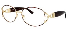Vintage SERGIO TACCHINI ST1047-S T802 55mm Gold Eyeglasses Frames Only Italy