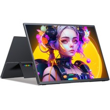 18.5" Portable Monitor For Laptop 1080P Laptops Monitors 120Hz FHD HDR Plug Play