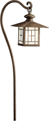 Patina Bronze 1-Light 12V Mission Path & Spread Outdoor Lighting Fixture