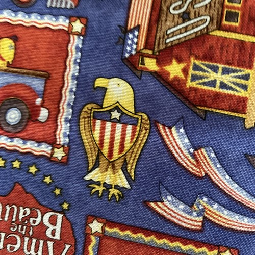 Patriotic Fabric Debbie Mumm’s America the Beautiful Freedom Cotton BTHY 44"wide - Picture 8 of 11