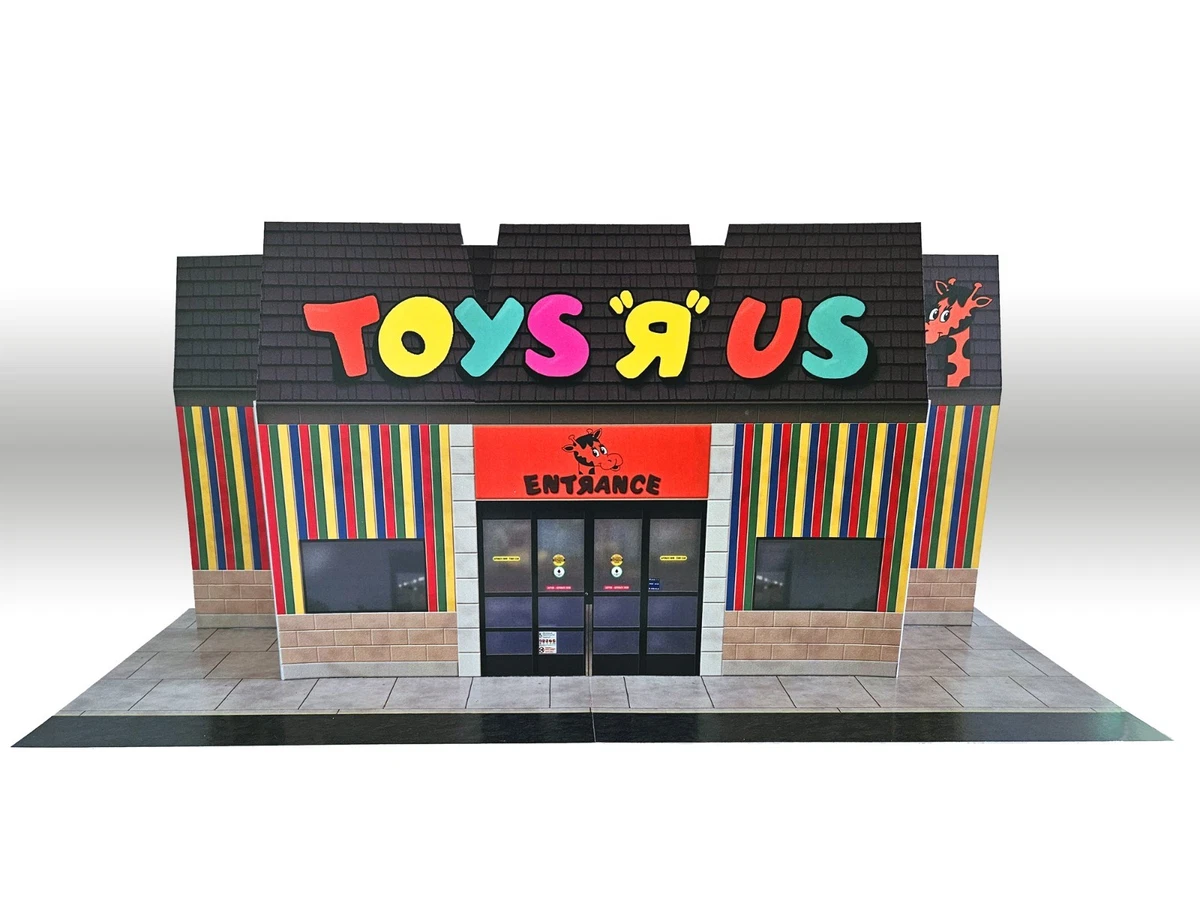 Juego de soporte de exhibición personalizado retro para tienda de juguetes escala 3,75 pulgadas 1:18