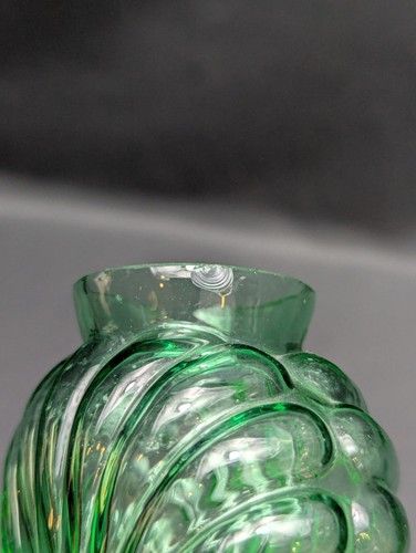 Antique Franz Welz Czech Art Nouveau Glass Bud Vase UV Reactive Uranium? Rare - Picture 11 of 19
