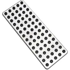 Stainless Steel Footrest Foot Rest Dead Pedal Pad Cover Anti-Slip Pad Compatible