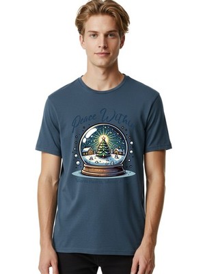 Peace-Within Mens Graphic Tee,100% Cotton,Casual Summer Wear