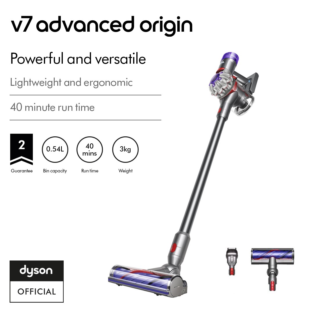 Dyson V7™ Advanced Origin stick vacuum (Silver/Silver) | eBay