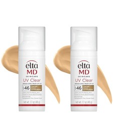 NEW Tinted Broad-Spectrum Facial Sunscreen SPF 46   1.7 oz /50ml EXP 03/27-2PACK