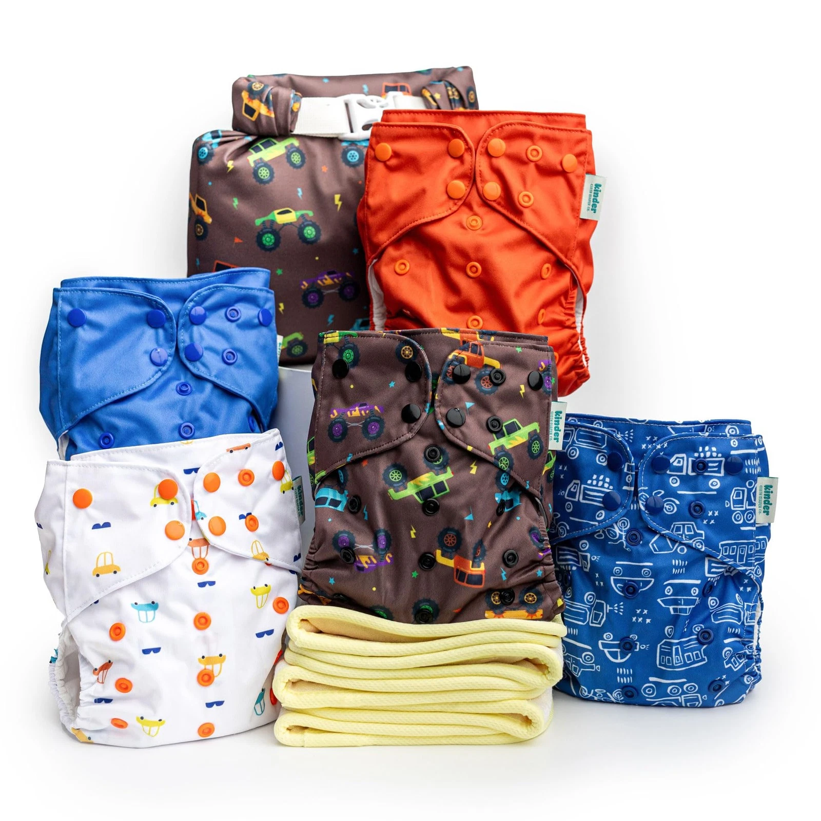 Kinder Cloth Diapers Set of 5 Reusable Baby Diapers Pocket Style Athletic Wic...
Opens in a new wind